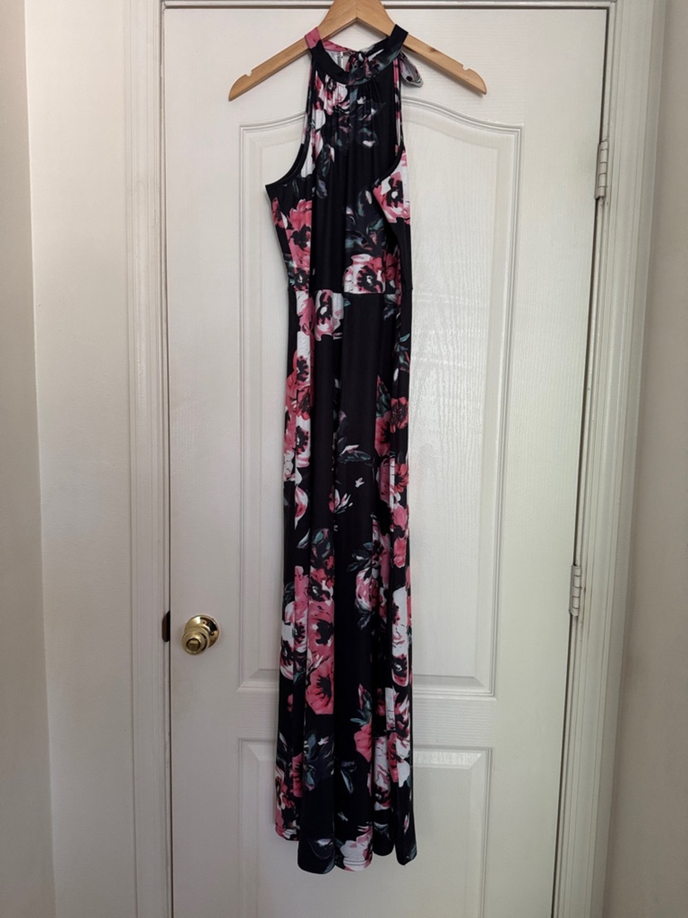 Styleword Floral Halter Maxi Dress